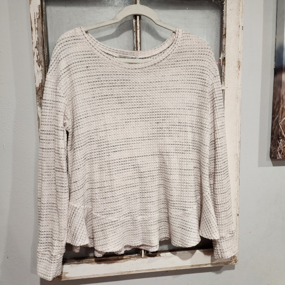 Waffle sweater